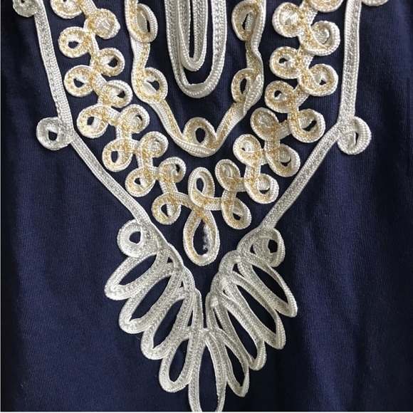 Lily Pulitzer Clarkson Shift Tunic Dress Embroidered 3/4 Sleeve - Picture 3 of 4